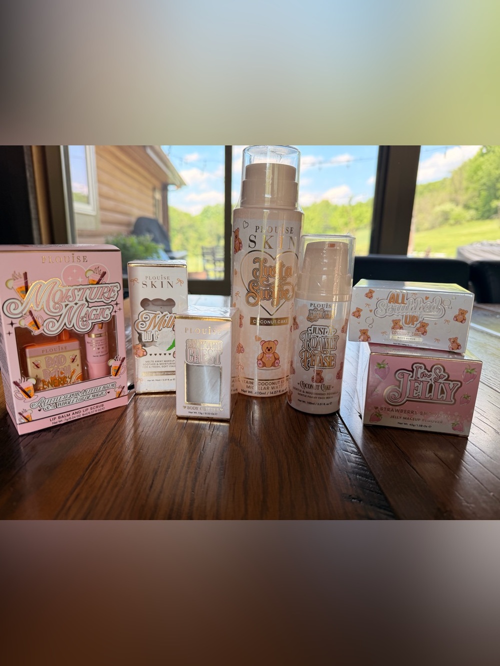 P Louise Skincare Bundle Coconut Cake Strawberry Mega Lot! Face Wash Lip Duo New - Picture 2 of 9